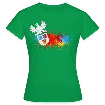 Frauen T-Shirt "Splash-Maler" Kelly Green Frauen T-Shirt