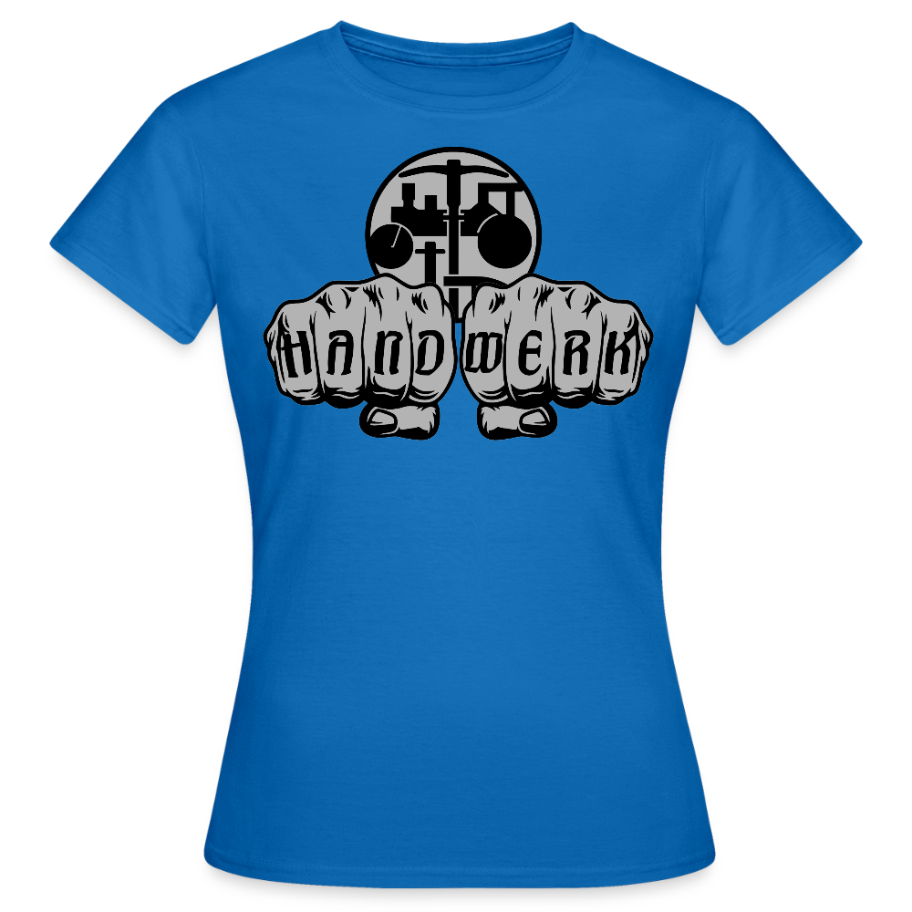 Frauen T-Shirt "Strassenbauer" Royalblau Frauen T-Shirt