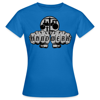 Frauen T-Shirt "Strassenbauer" Royalblau Frauen T-Shirt