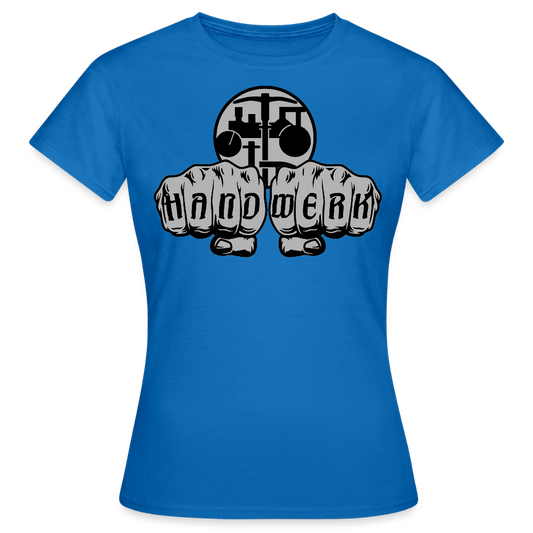 Frauen T-Shirt "Strassenbauer" Royalblau Frauen T-Shirt