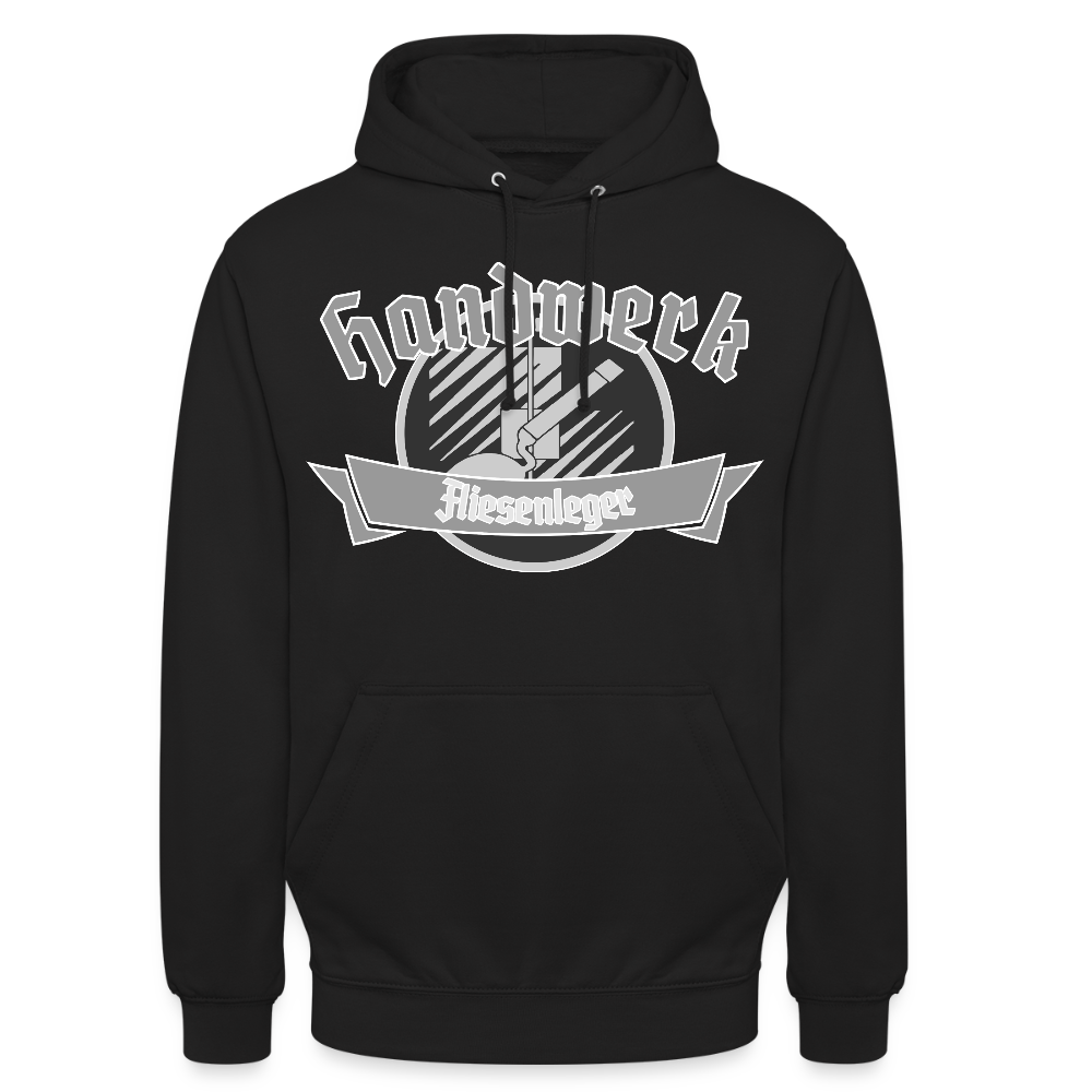 Unisex Hoodie "Fliesenleger" Schwarz Unisex Hoodie