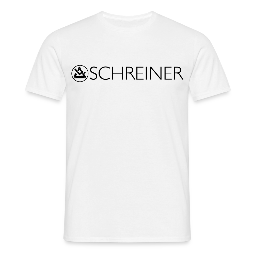Unisex T-Shirt "Schreiner" Weiß Männer T-Shirt