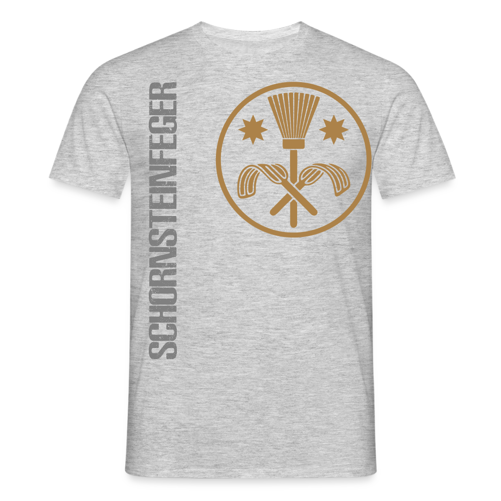 Unisex T-Shirt "Schornsteinfeger" Grau meliert Männer T-Shirt