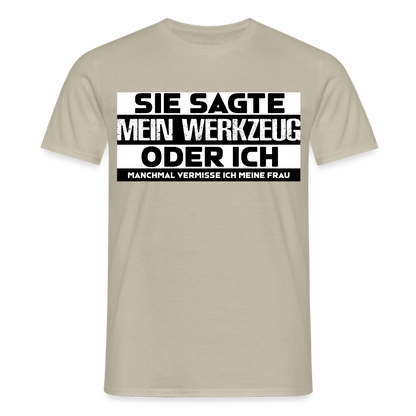 Unisex T-Shirt "Werkzeug" Sandbeige Männer T-Shirt