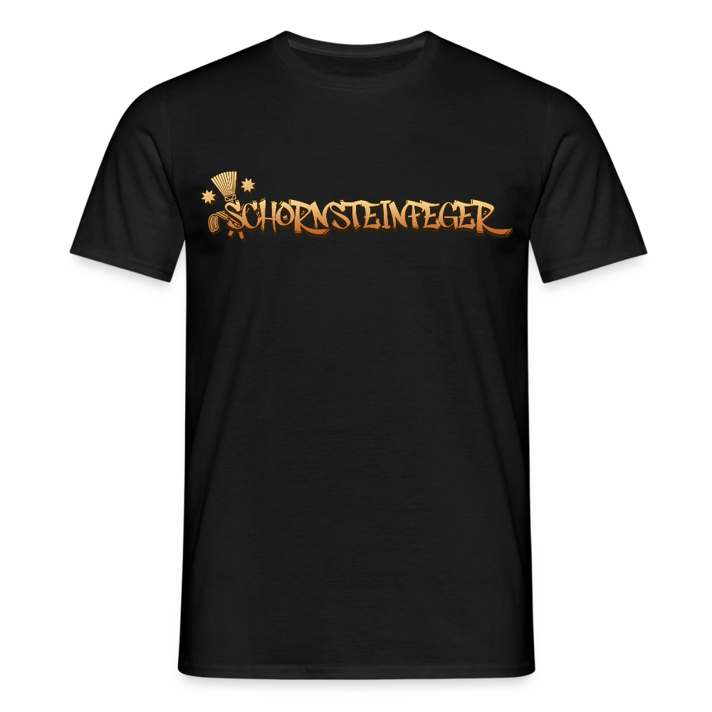 Unisex T-Shirt "Schornsteinfeger" Schwarz Männer T-Shirt