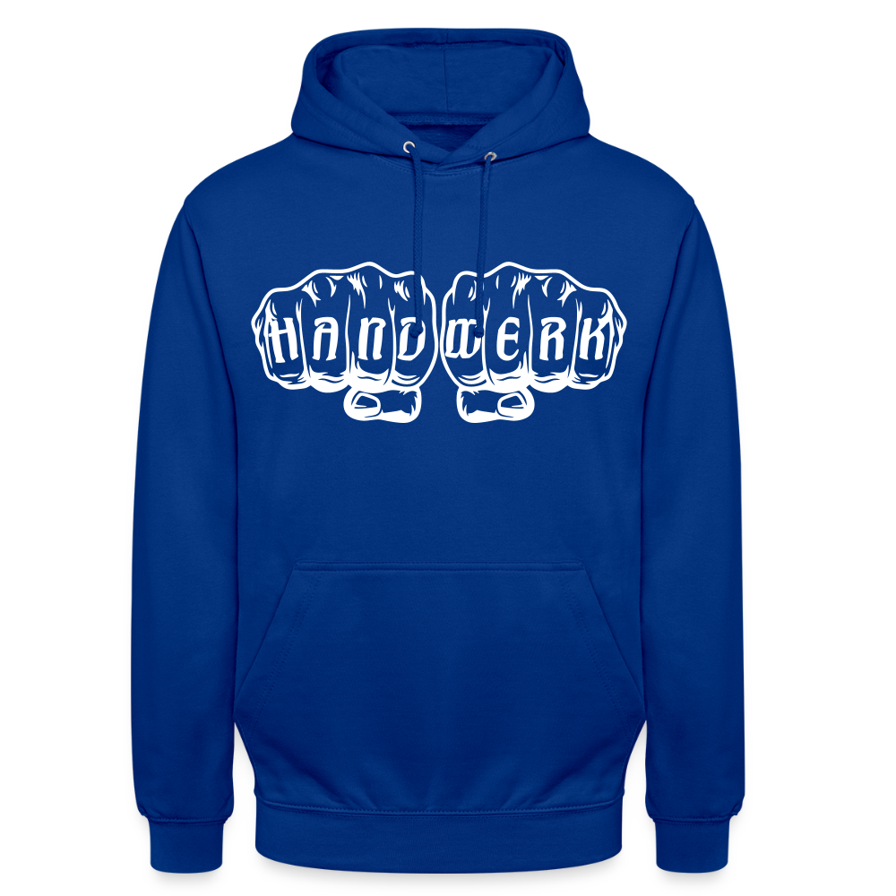 Unisex Hoodie "Handwerk" Royalblau Unisex Hoodie