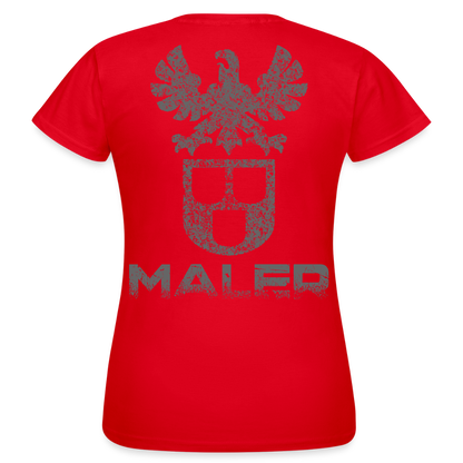 Frauen T-Shirt "Maler" Rot Frauen T-Shirt