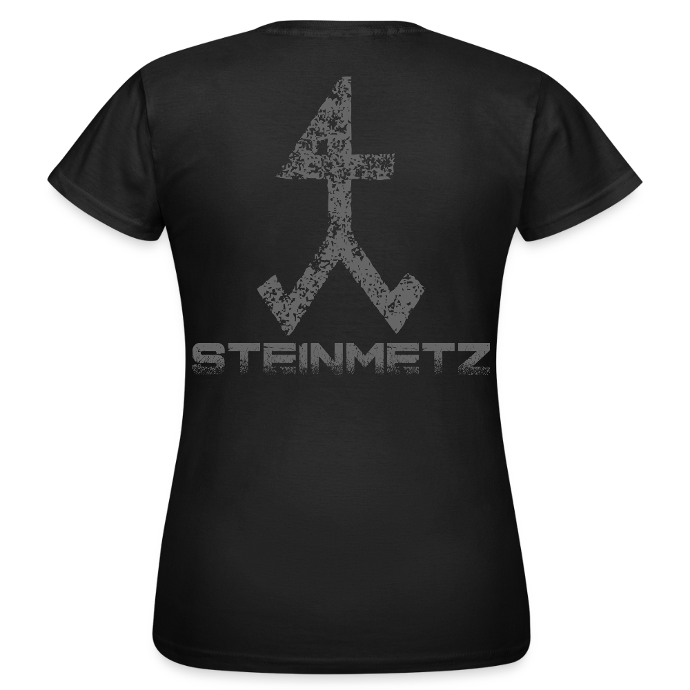 Frauen T-Shirt "Steinmetz" Schwarz Frauen T-Shirt