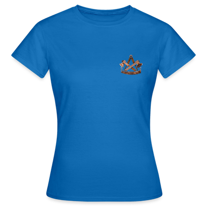 Frauen T-Shirt "Zimmermann" (beidseitig bedruckt) - Royalblau