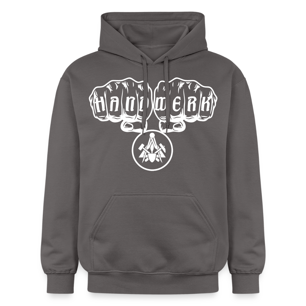 Gildan Unisex Softstyle® "Maurer" Dunkelgrau Gildan Unisex Softstyle® Midweight Hoodie