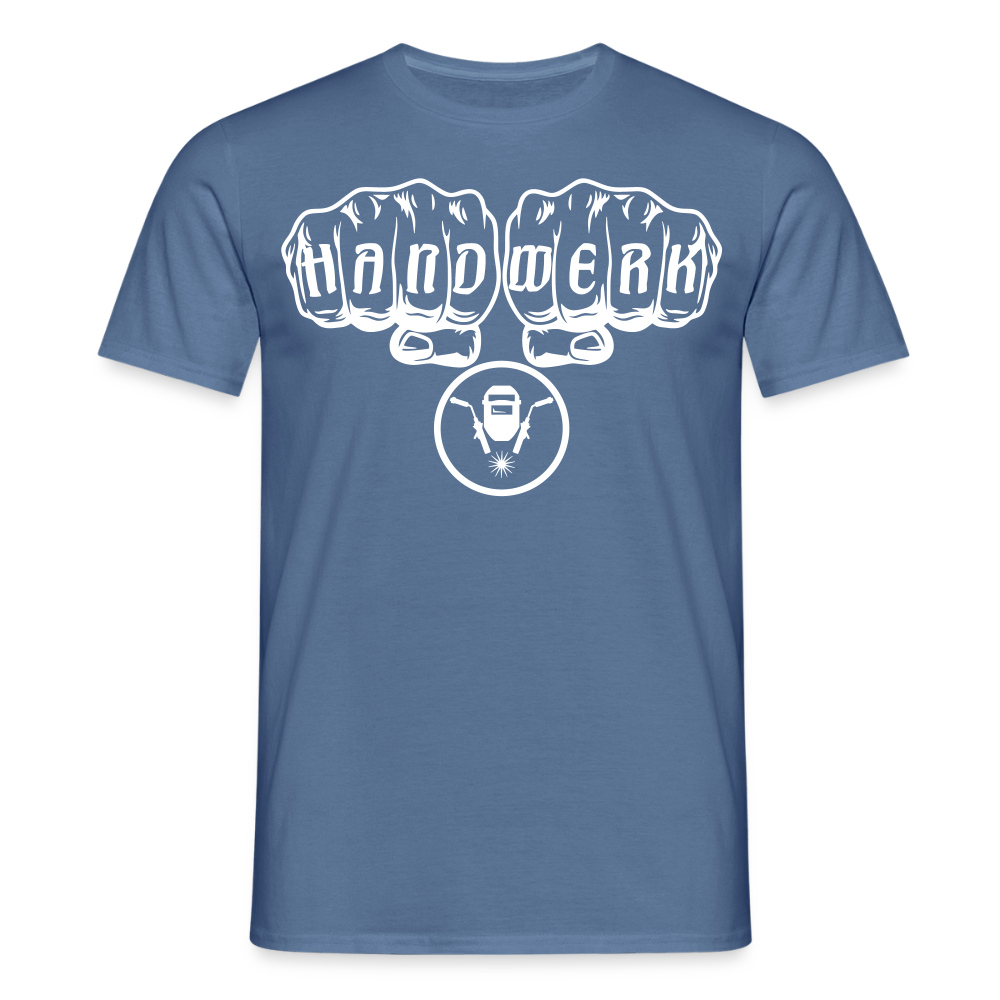Unisex T-Shirt "Schweisser" Taubenblau Männer T-Shirt