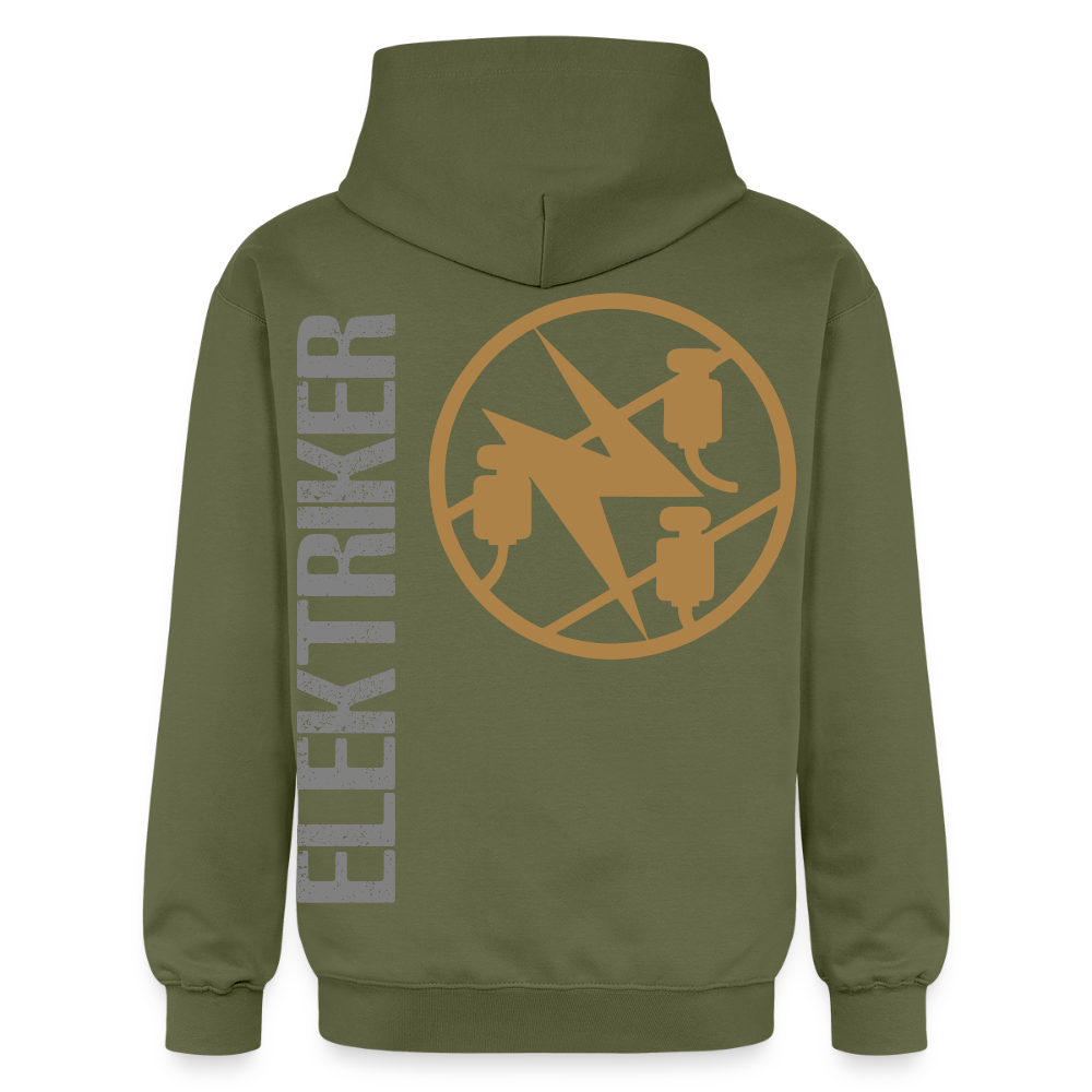 Gildan Unisex Softstyle® "Elektriker" Militärgrün Gildan Unisex Softstyle® Midweight Hoodie