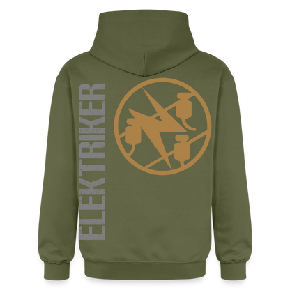 Gildan Unisex Softstyle® "Elektriker" Militärgrün Gildan Unisex Softstyle® Midweight Hoodie