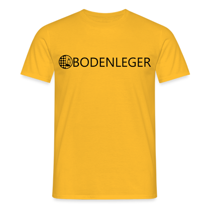 Unisex T-Shirt "Bodenleger" Gelb Männer T-Shirt