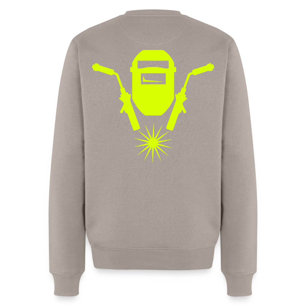 Unisex Premium Pullover "Schweisser" neongelb Männer Premium Pullover