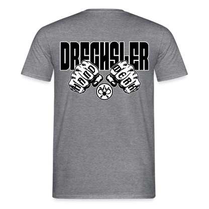 Unisex T-Shirt "Drechsler" (beidseitig bedruckt) Graphit meliert Männer T-Shirt