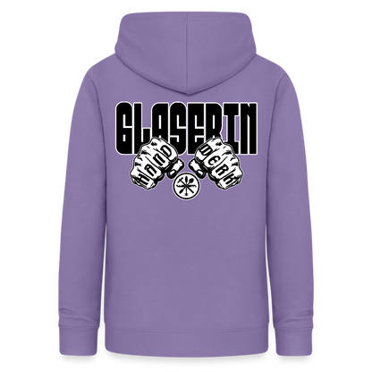 Frauen Hoodie "Glaserin" (beidseitig beruckt) Lavendel Frauen Hoodie