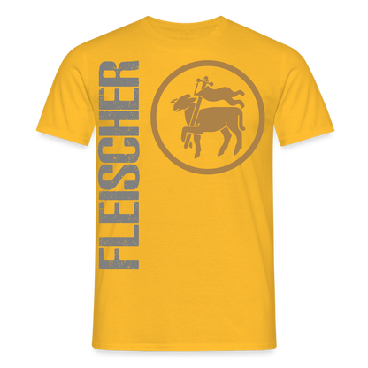 Unisex T-Shirt "Fleischer" Gelb Männer T-Shirt