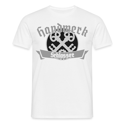 Unisex T-Shirt "Schlosser" Weiß Männer T-Shirt