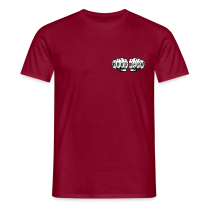 Unisex T-Shirt "Drechsler" (beidseitig bedruckt) - Ziegelrot