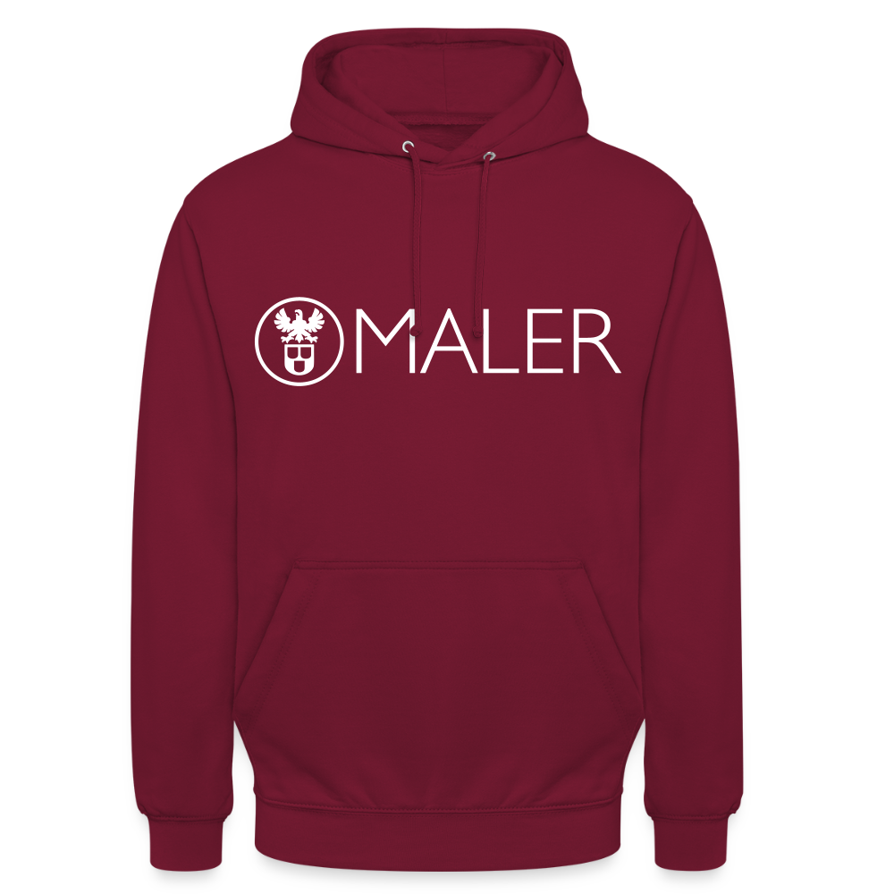 Unisex Hoodie "Maler" Bordeaux Unisex Hoodie