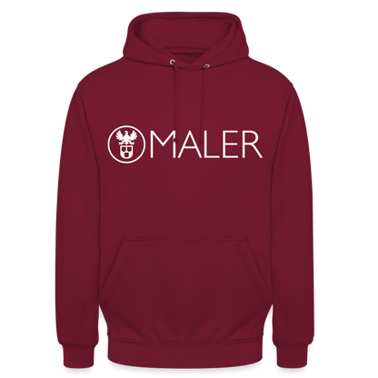 Unisex Hoodie "Maler" Bordeaux Unisex Hoodie
