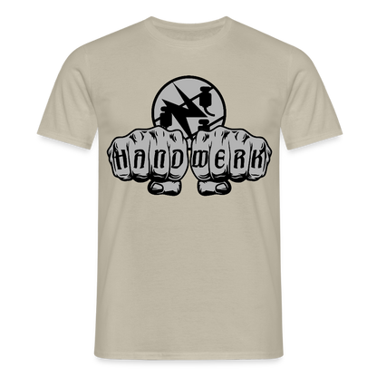 Unisex T-Shirt "Elektriker" Sandbeige Männer T-Shirt