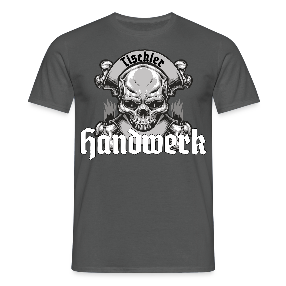 Unisex T-Shirt "Skull-Tischler" Anthrazit Männer T-Shirt