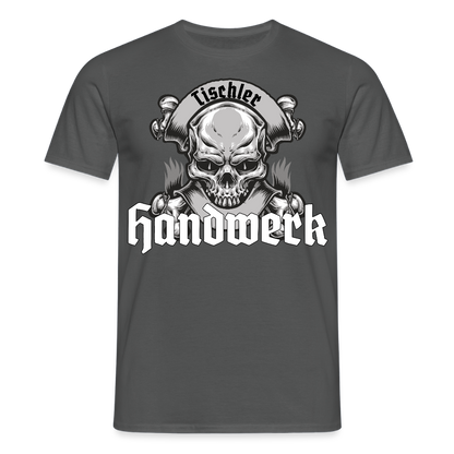 Unisex T-Shirt "Skull-Tischler" Anthrazit Männer T-Shirt
