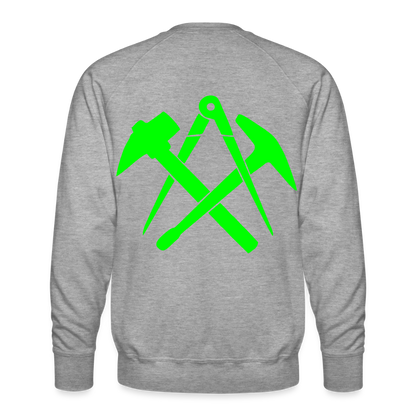 Unisex Premium Pullover "Dachdecker" neongrün Männer Premium Pullover