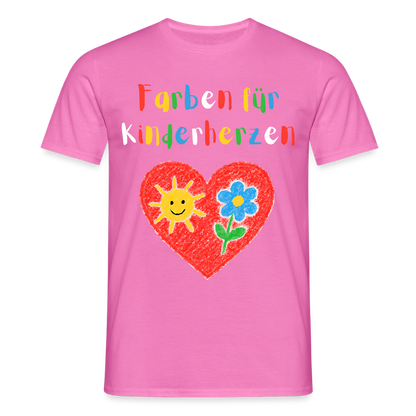 Unisex T-Shirt "Farben für Kinderherzen" Pink Männer T-Shirt