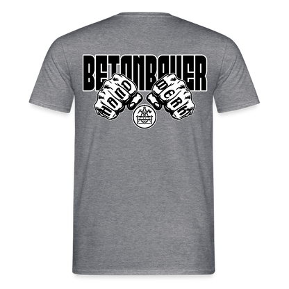 Unisex T-Shirt "Betonbauer" - Graphit meliert