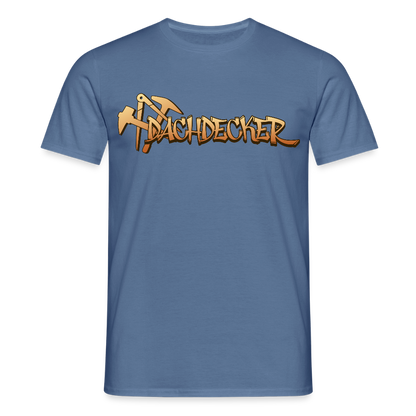Unisex T-Shirt "Dachdecker" Taubenblau Männer T-Shirt