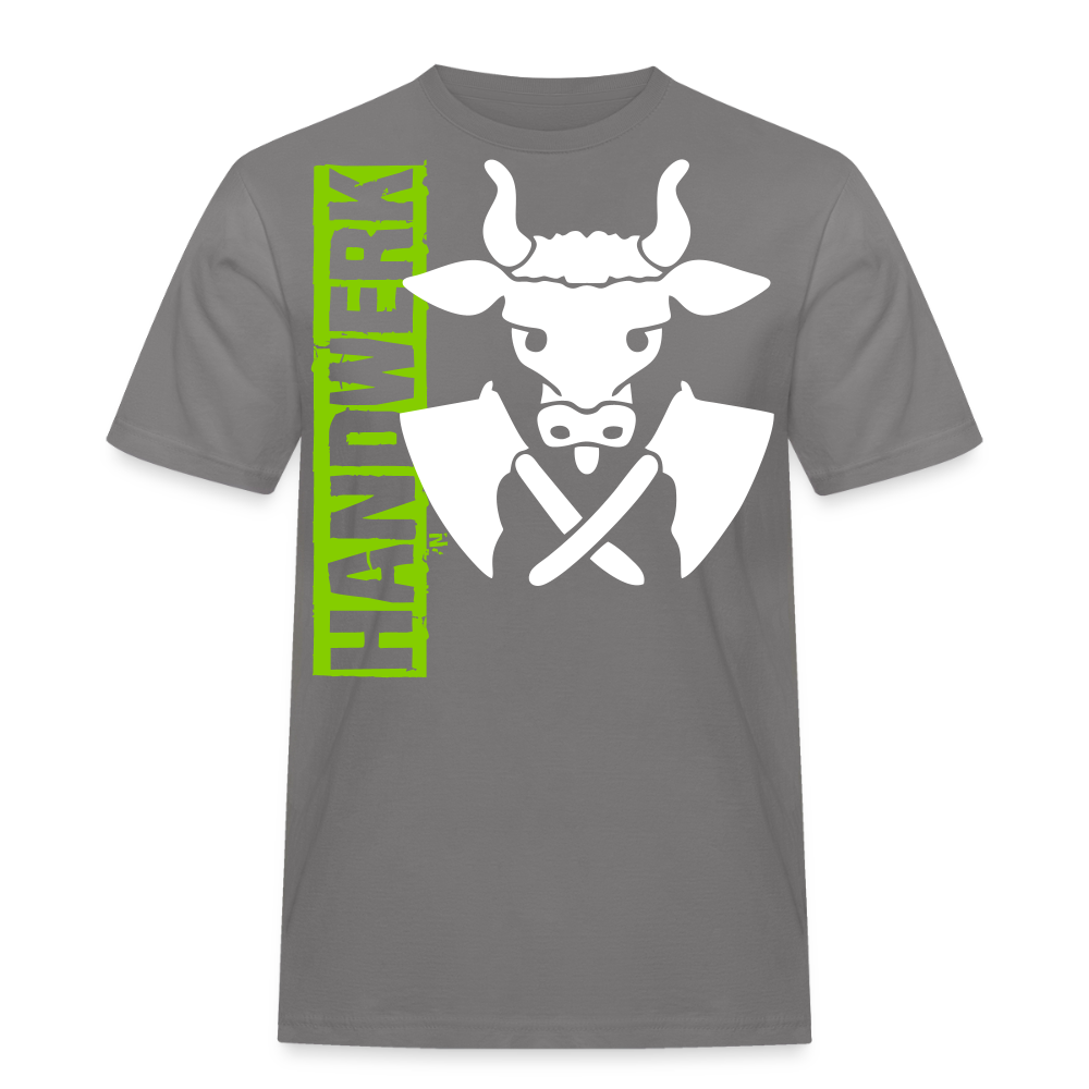 Unisex Workwear T-Shirt "Metzger" Grau Männer Workwear T-Shirt