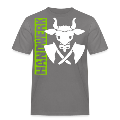 Unisex Workwear T-Shirt "Metzger" Grau Männer Workwear T-Shirt