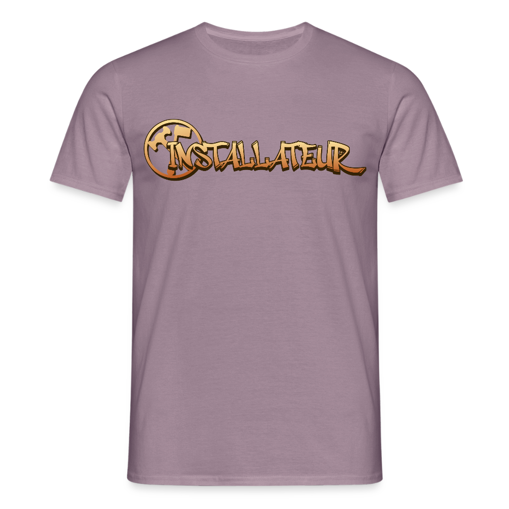 Unisex T-Shirt "Installateur" Lilagrau Männer T-Shirt