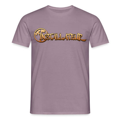 Unisex T-Shirt "Installateur" Lilagrau Männer T-Shirt