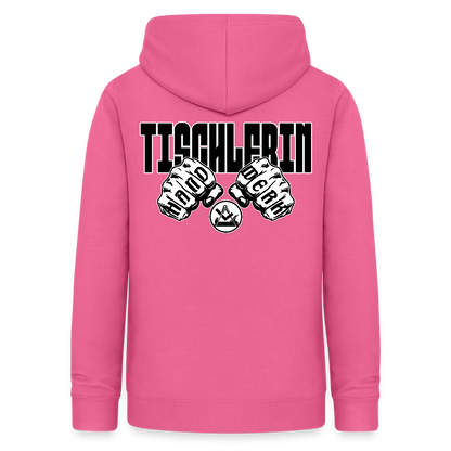 Frauen Hoodie "Tischlerin" (beidseitig beruckt) Pink Frauen Hoodie