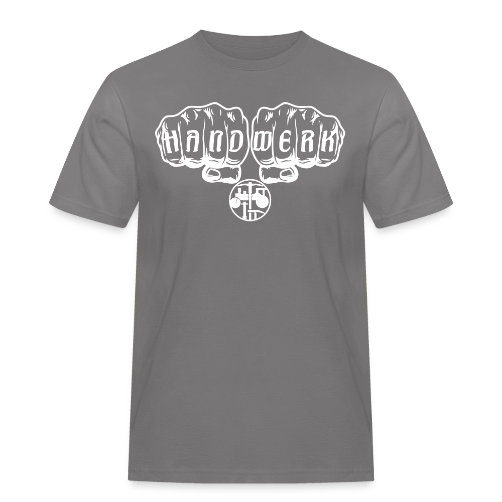 Männer Workwear T-Shirt "Strassenbauer" Grau Männer Workwear T-Shirt
