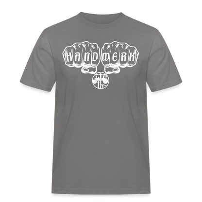 Männer Workwear T-Shirt "Strassenbauer" Grau Männer Workwear T-Shirt