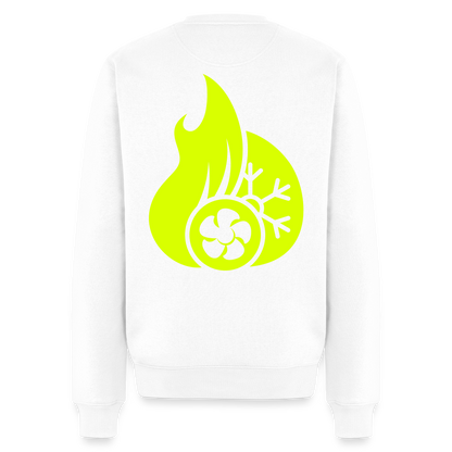 Unisex Premium Pullover "Klimatechniker" neongelb Männer Premium Pullover