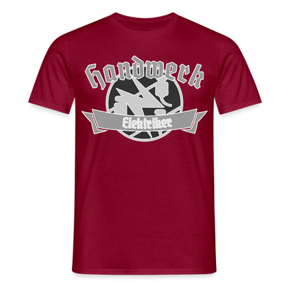 Unisex T-Shirt "Elektriker" Ziegelrot Männer T-Shirt