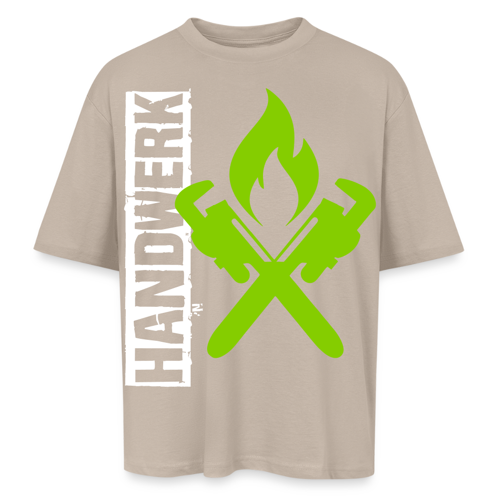 Oversized Unisex T-Shirt "Heizungsbauer" Sahara Oversized Unisex T-Shirt