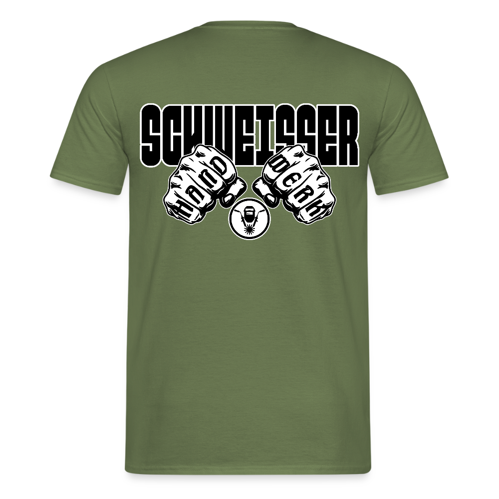 Unisex T-Shirt "Schweisser" Militärgrün Männer T-Shirt