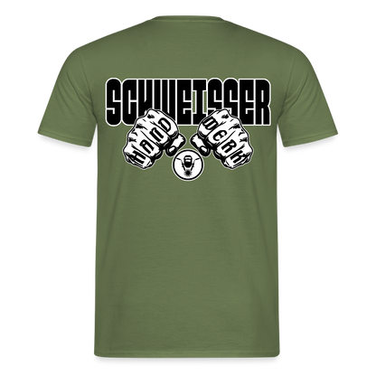 Unisex T-Shirt "Schweisser" Militärgrün Männer T-Shirt