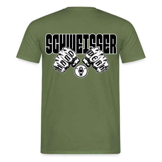 Unisex T-Shirt "Schweisser" Militärgrün Männer T-Shirt