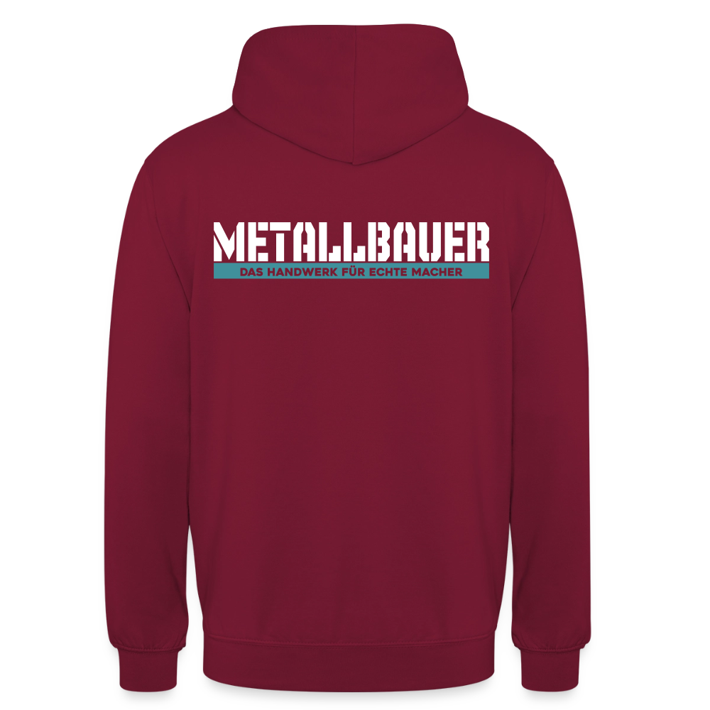 Unisex Hoodie HW-300 | MACHER "Metallbauer" Bordeaux Unisex Hoodie {{ color }}
