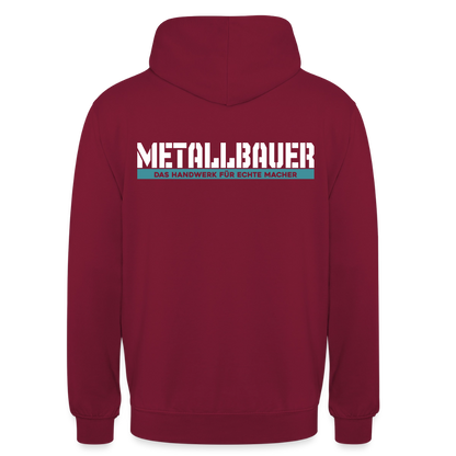 Unisex Hoodie HW-300 | MACHER "Metallbauer" Bordeaux Unisex Hoodie {{ color }}