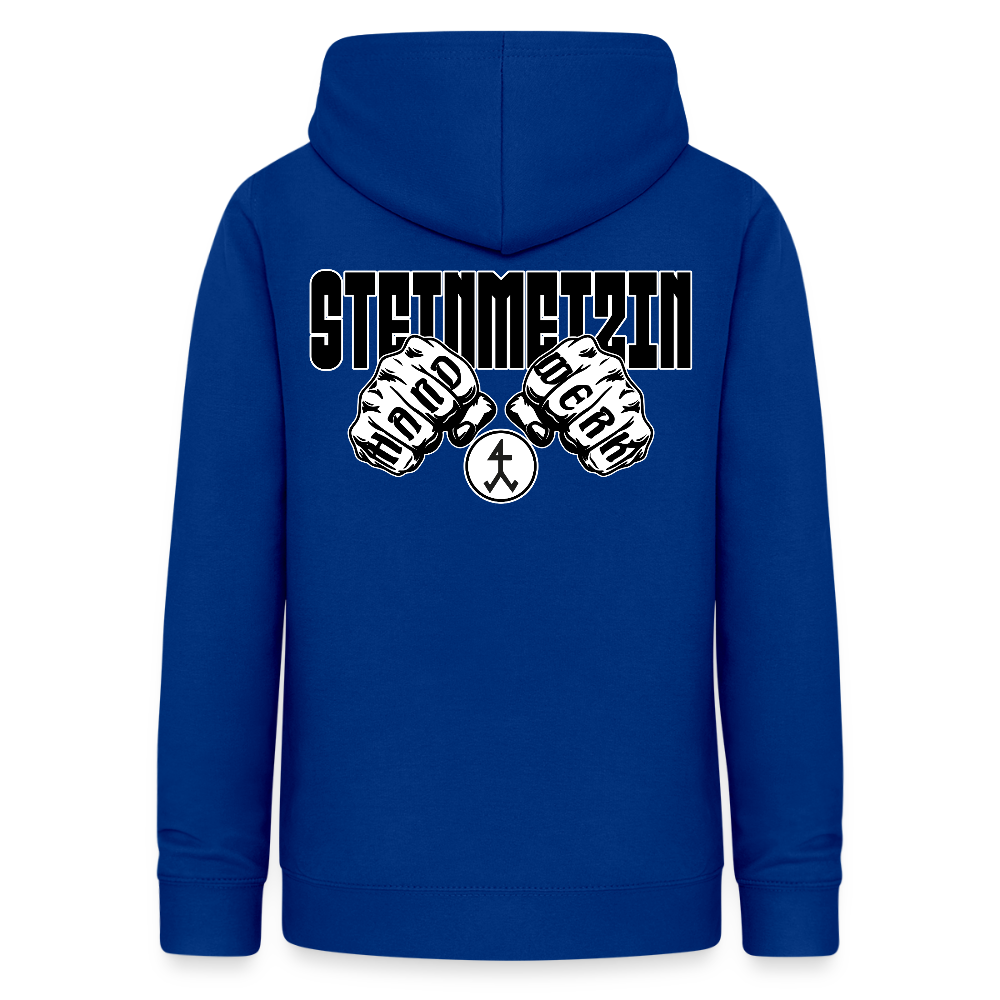 Frauen Hoodie "Steinmetzin" (beidseitig beruckt) Royalblau Frauen Hoodie