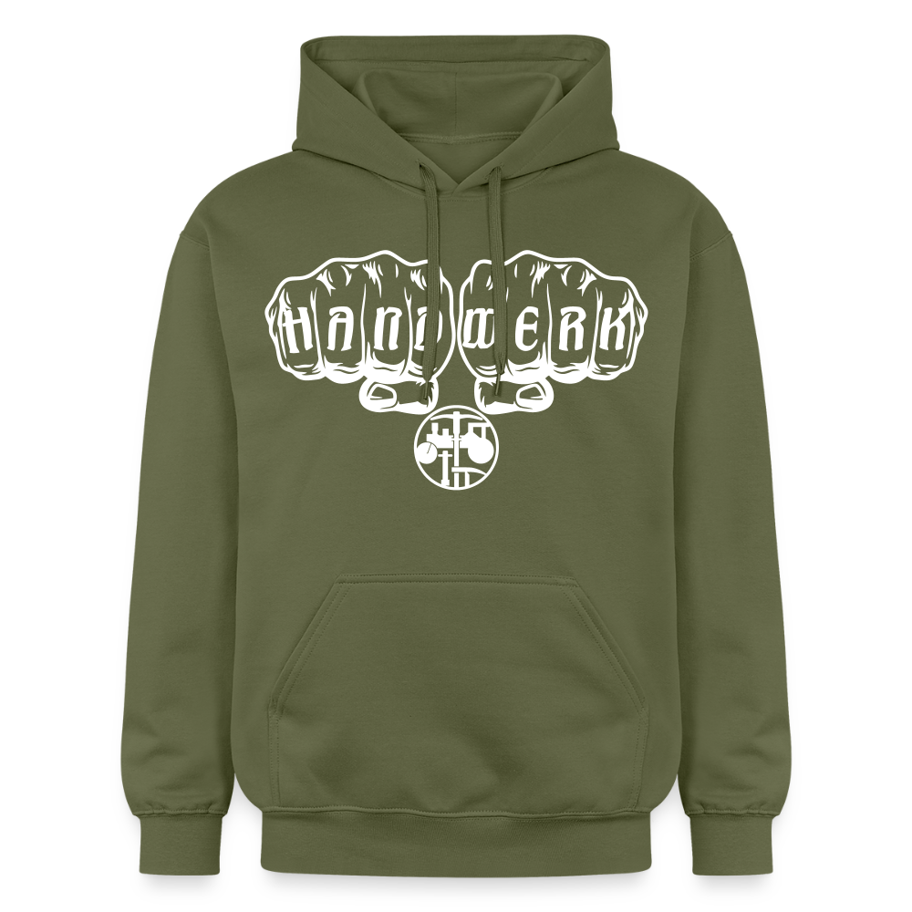 Gildan Unisex Softstyle® "Strassenbauer" Militärgrün Gildan Unisex Softstyle® Midweight Hoodie